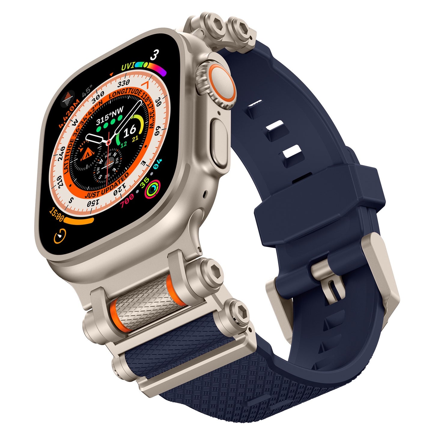 Correa de silicona giratoria táctica para Apple Watch