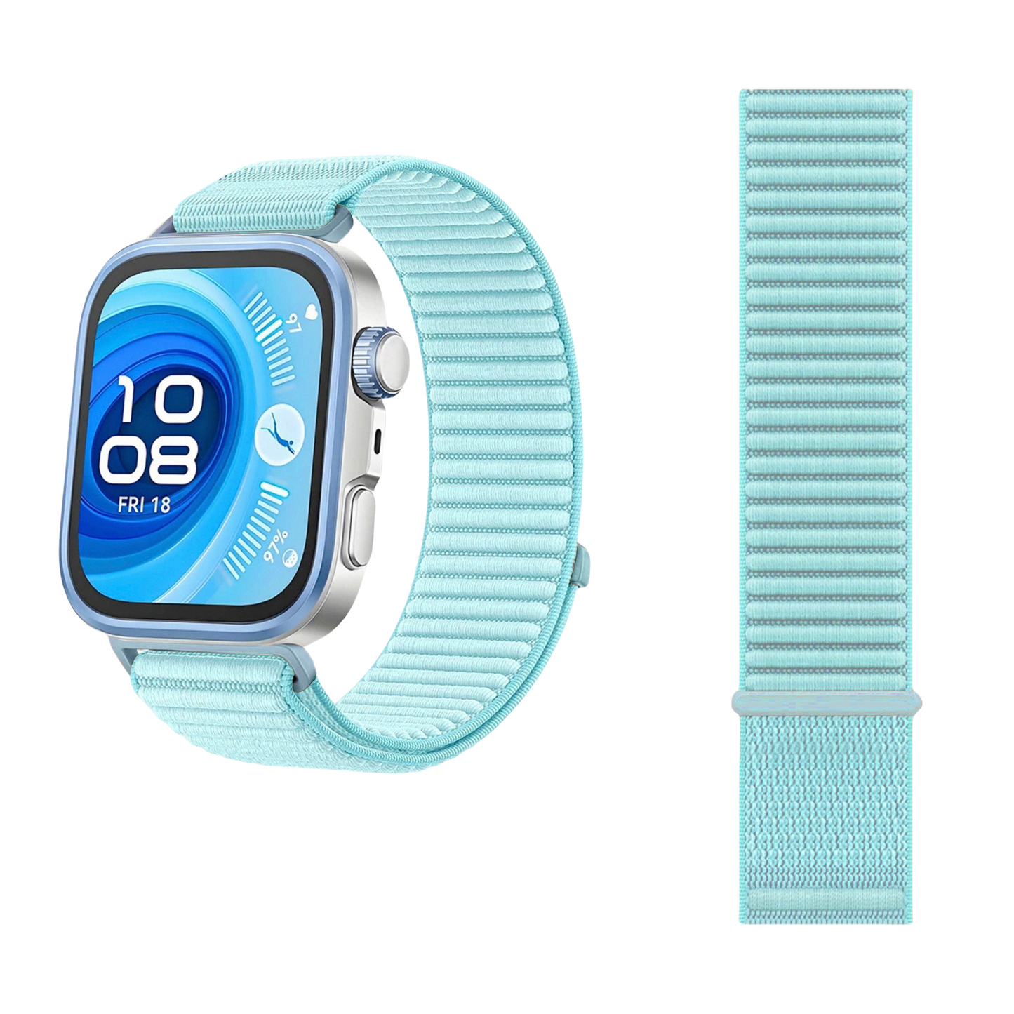 Wilderness Mountain Nylon Strap for Apple Watch – Breathable Woven Band with Buckle - Dewell X