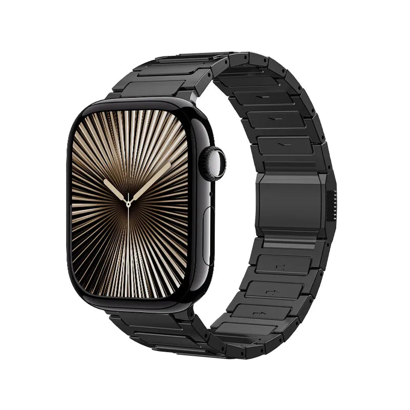 Titanium Magnetic Link Band for Apple Watch – DLC Coated, 42–49mm Compatible Dewell X