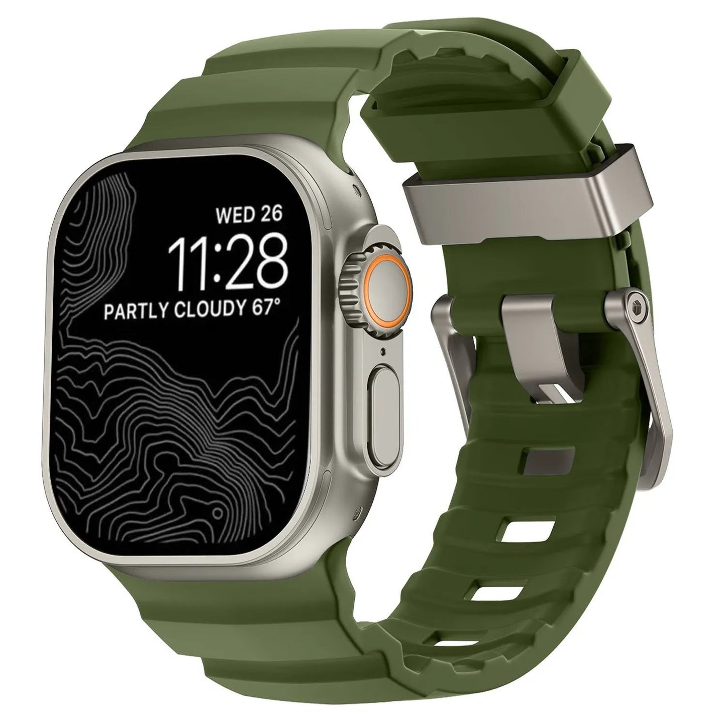 Rocky Point Outdoor Durable FKM Titanium Band Dewell X