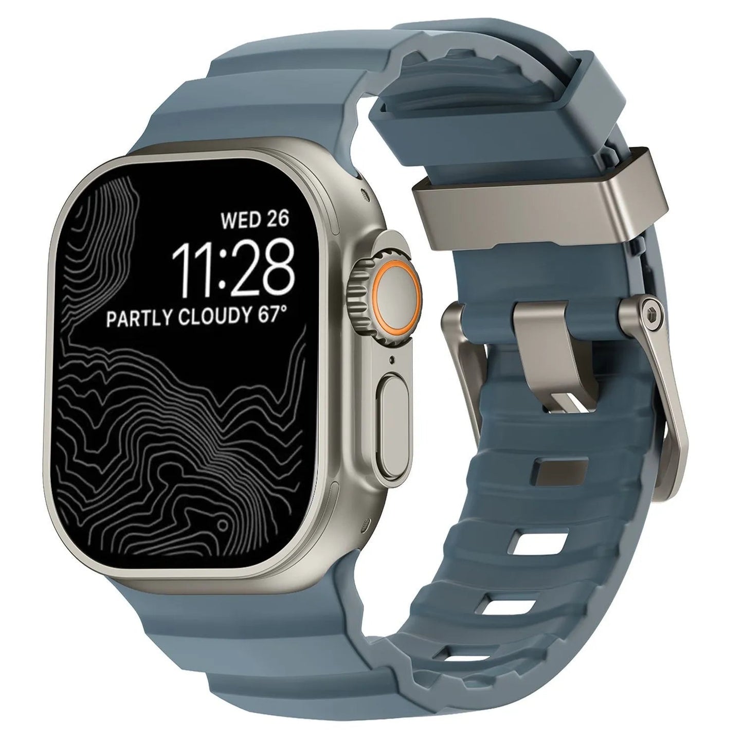 Rocky Point Outdoor Durable FKM Titanium Band Dewell X