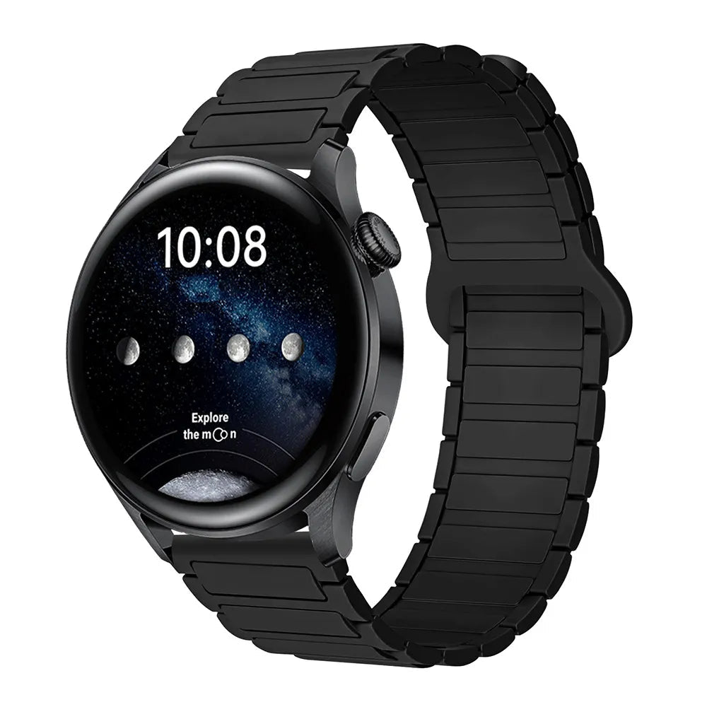 Magnetic Silicone Watch Band for Galaxy Watch – Dual-Color, 20mm Strap Dewell X