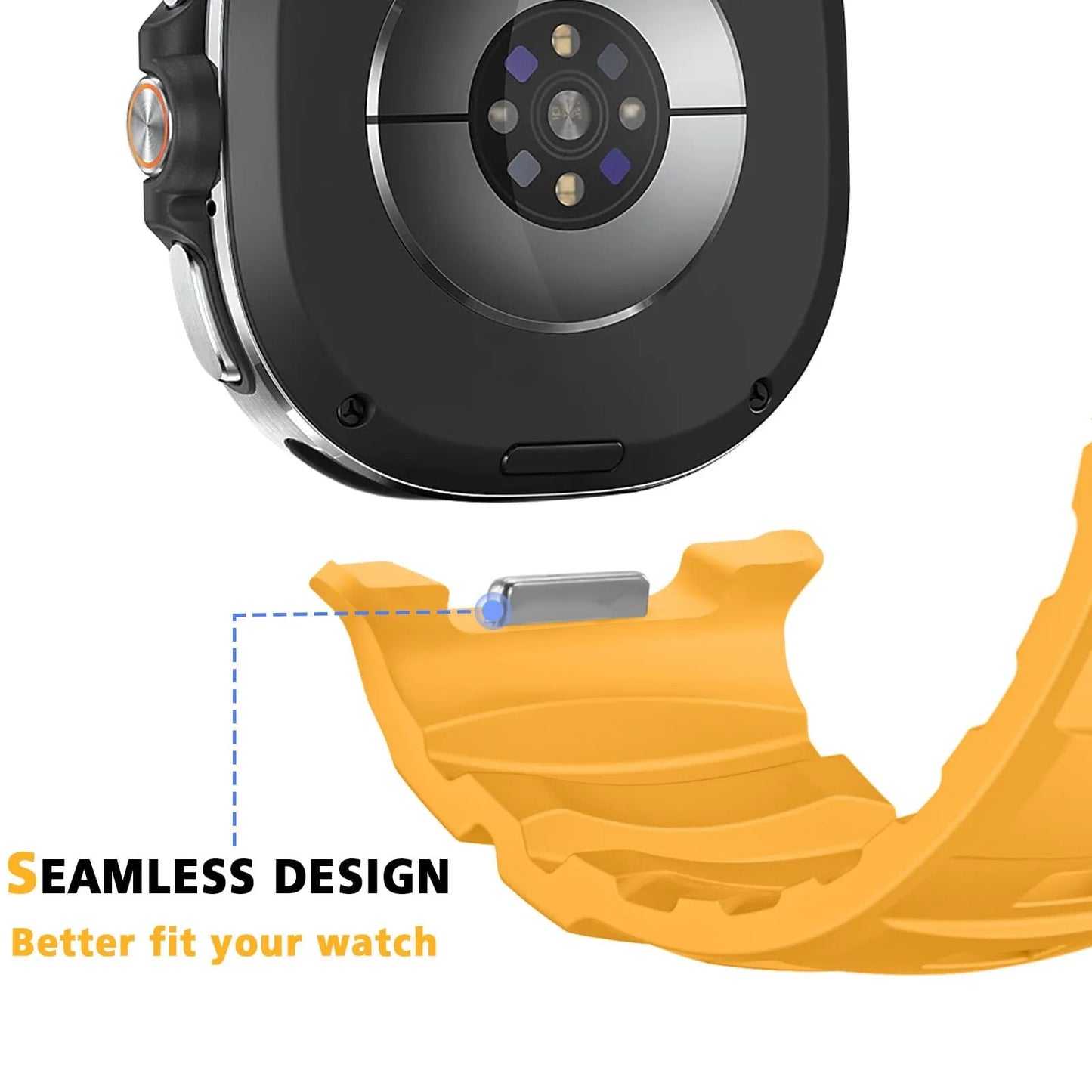 Rugged Silicone Sport Band for Galaxy Watch 20mm – No-Gap Fit, Waterproof Dewell X