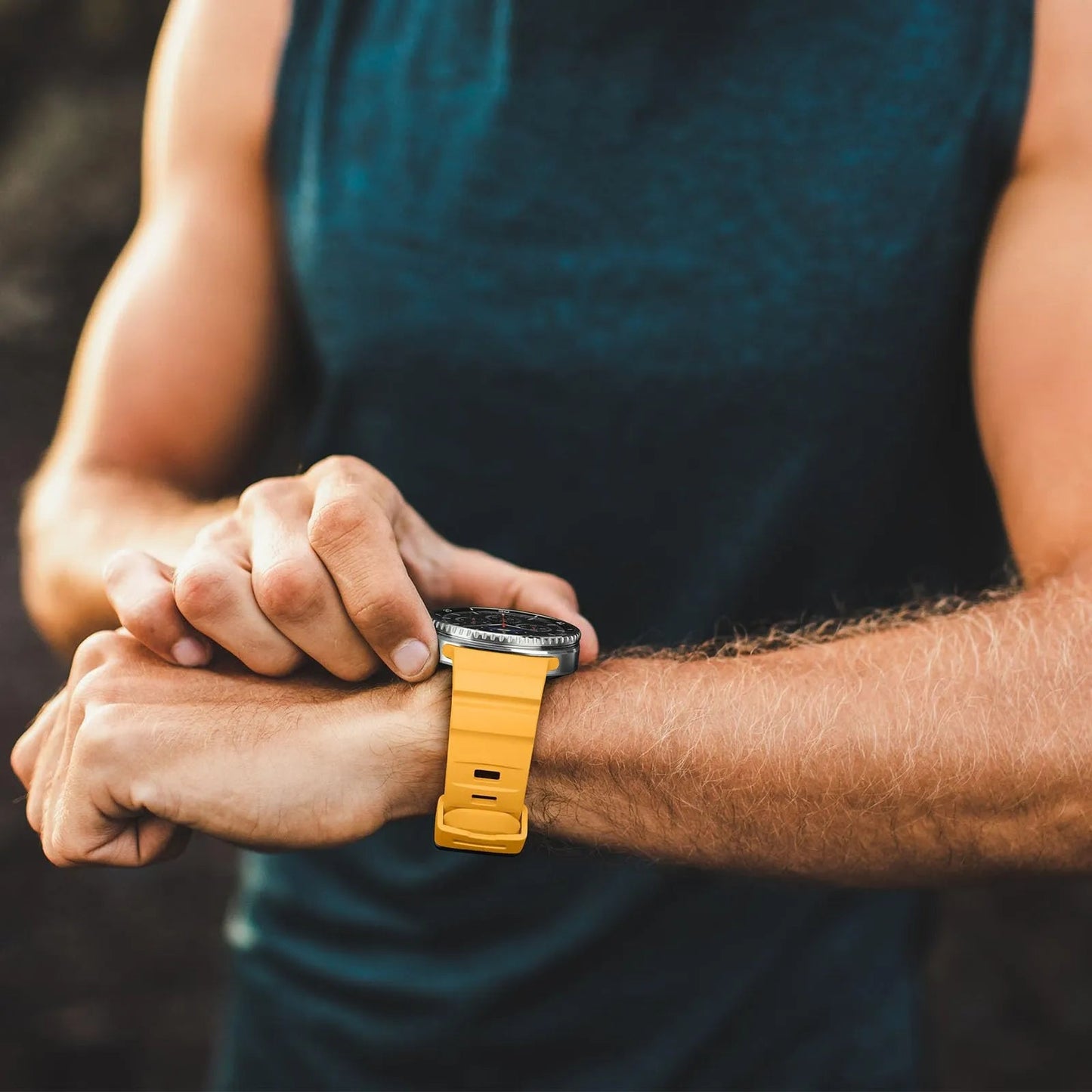 Rugged Silicone Sport Band for Galaxy Watch 20mm – No-Gap Fit, Waterproof Dewell X