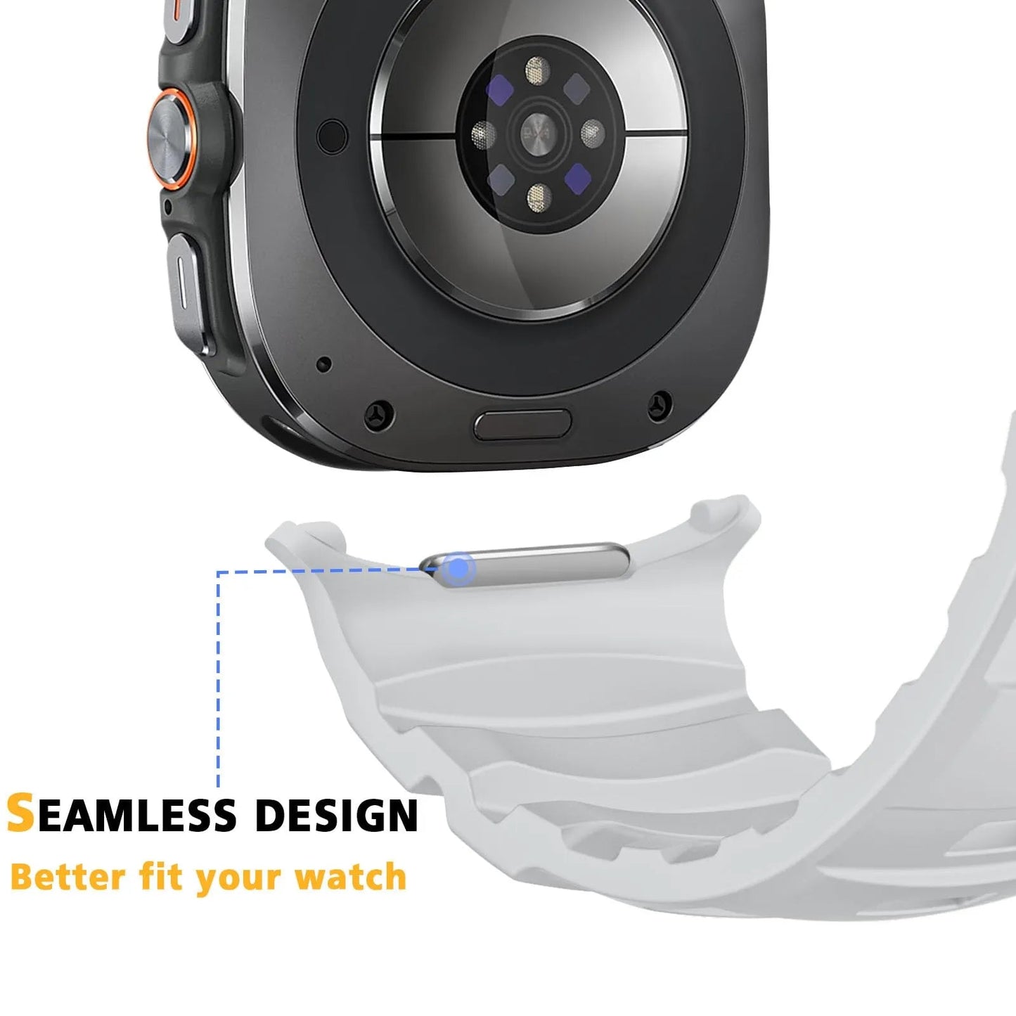 Rugged Silicone Sport Band for Galaxy Watch 20mm – No-Gap Fit, Waterproof Dewell X