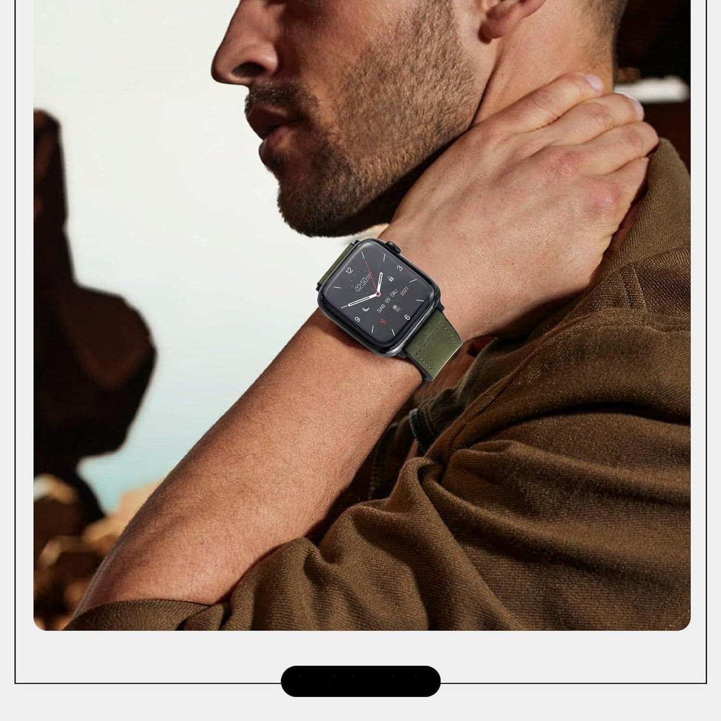 New Magnetic Leather Band for Apple Watch Dewell X