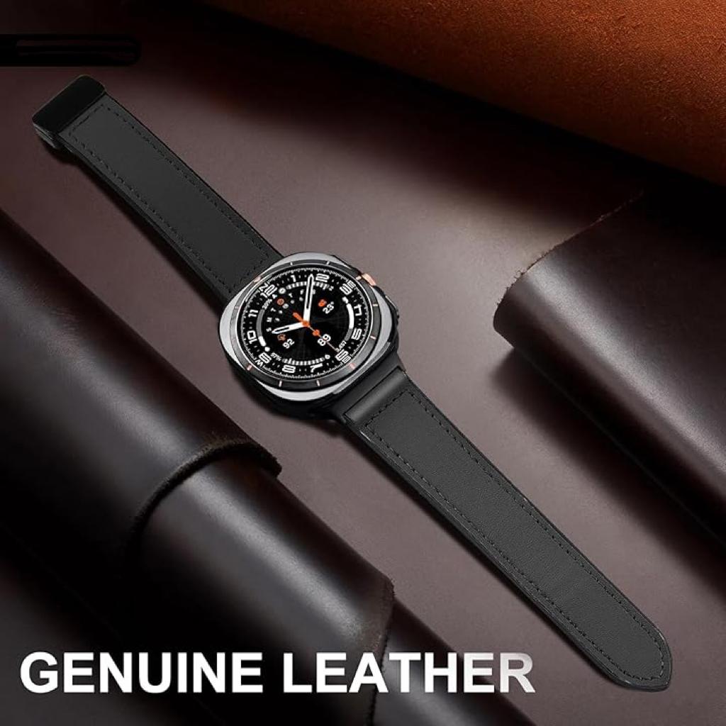 Magnetic Leather Watch Band for Samsung Galaxy Watch Ultra Dewell X