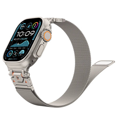 Taiyuan stainless steel metal bracelet suitable for Apple Watch 10 Ultra Milanese loop 49mm Dewell X