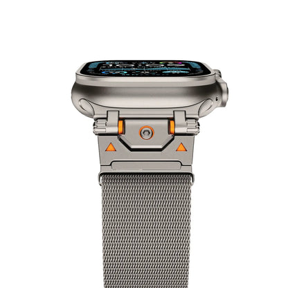 Taiyuan stainless steel metal bracelet suitable for Apple Watch 10 Ultra Milanese loop 49mm Dewell X