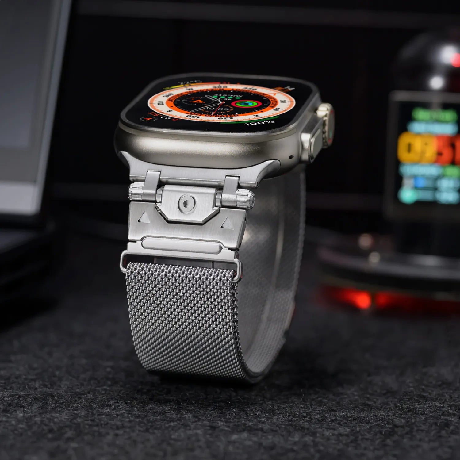 Taiyuan stainless steel metal bracelet suitable for Apple Watch 10 Ultra Milanese loop 49mm Dewell X
