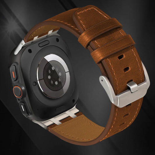 Crazy Horse Leather Watch Band for Samsung Galaxy 7 Ultra - Genuine Luxury Strap Bracelet Dewell X