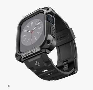 A one-piece TPU protective case suitable for Apple Watch PC shell Carbon Black Dewell X