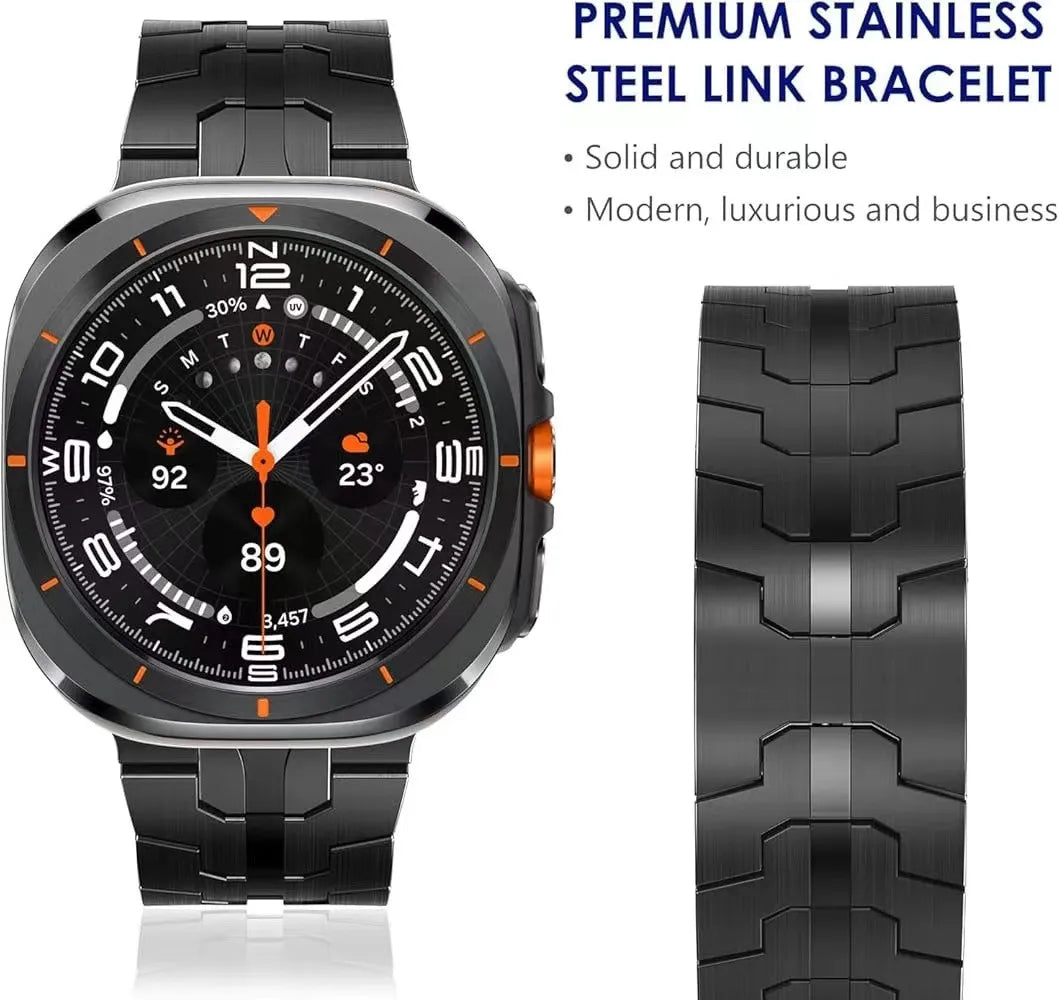 Magnetic Metal Strap for Galaxy Watch 20mm – Stainless Steel & Titanium Dewell X