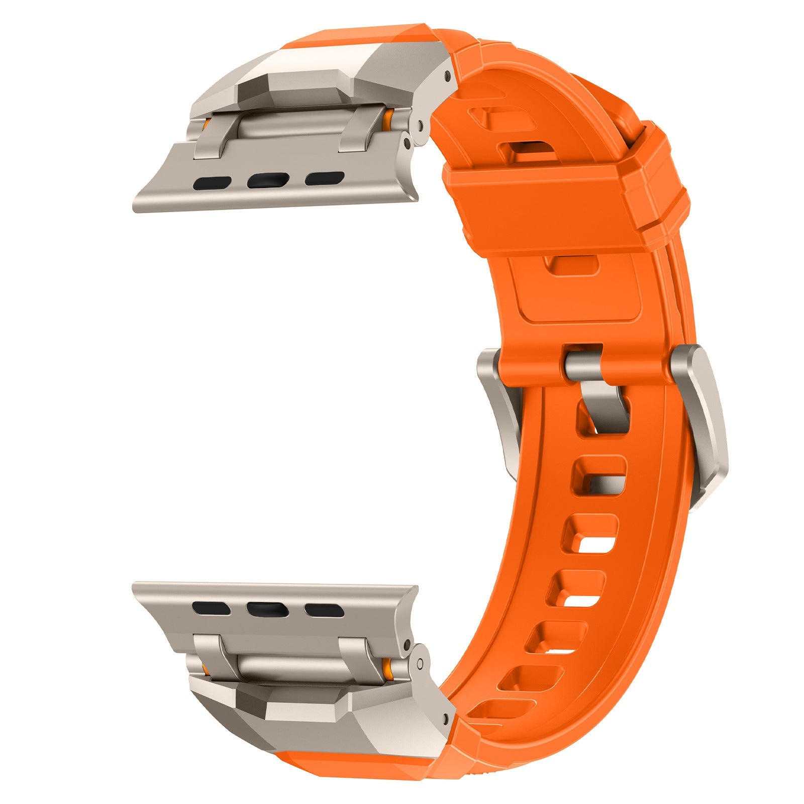 Silicone strap with stainless steel head and Ultra metal end pieces strap Dewell X