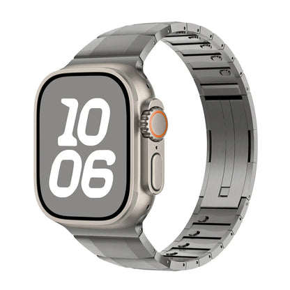 Quick-Release Stainless Steel Strap for Apple Watch 44-49mm, Classic Dewell X