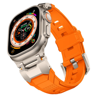 Silicone strap with stainless steel head and Ultra metal end pieces strap Dewell X