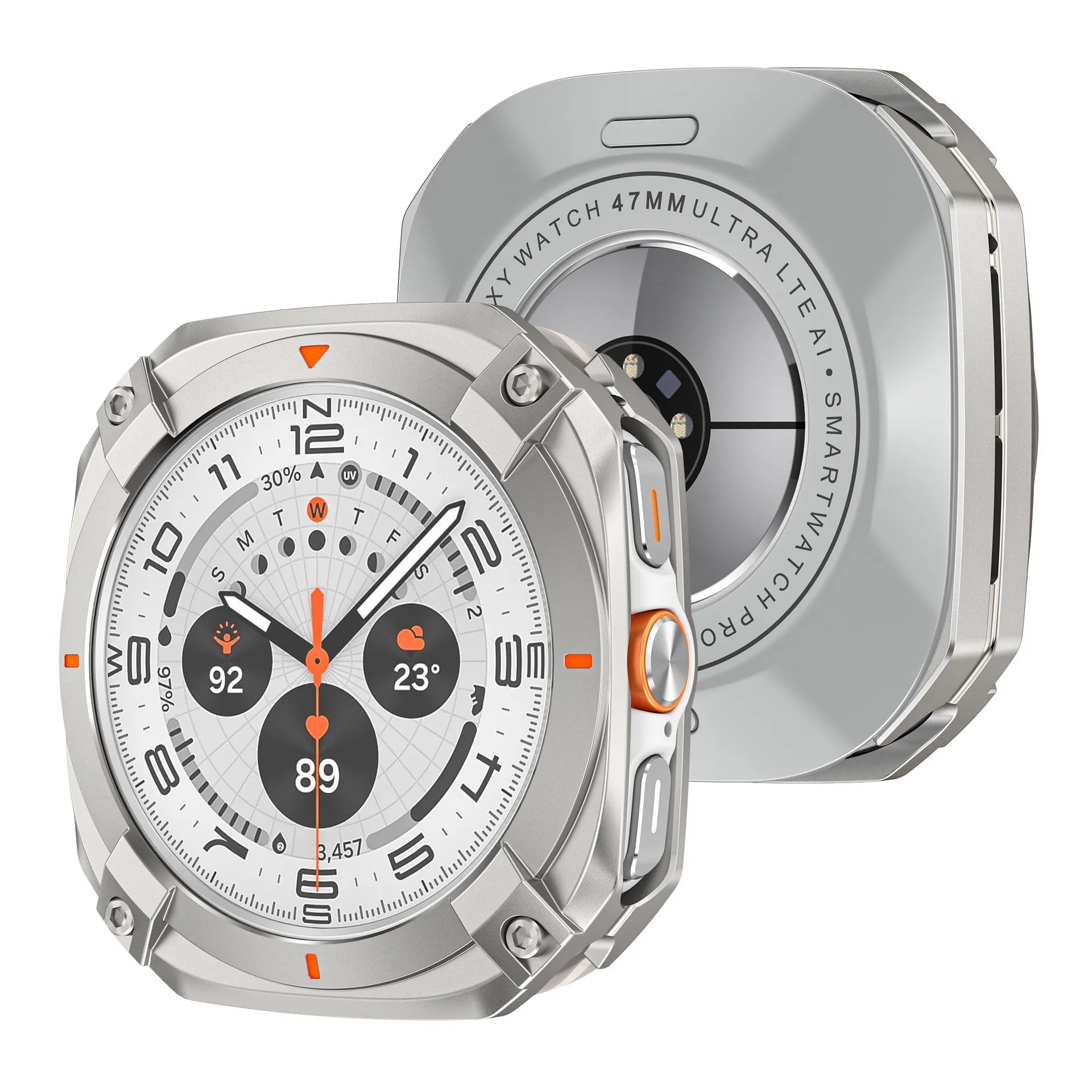 Protective case for Samsung watch Ultra/Ultra 2025 - Cyber hollow-out metal protective case Dewell X