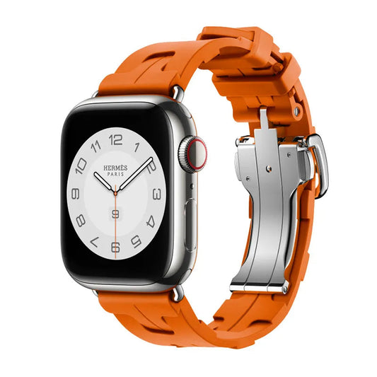 Skin-Friendly Silicone Band for Apple Watch Series 10 – Original Buckle, 42mm/46mm Dewell X