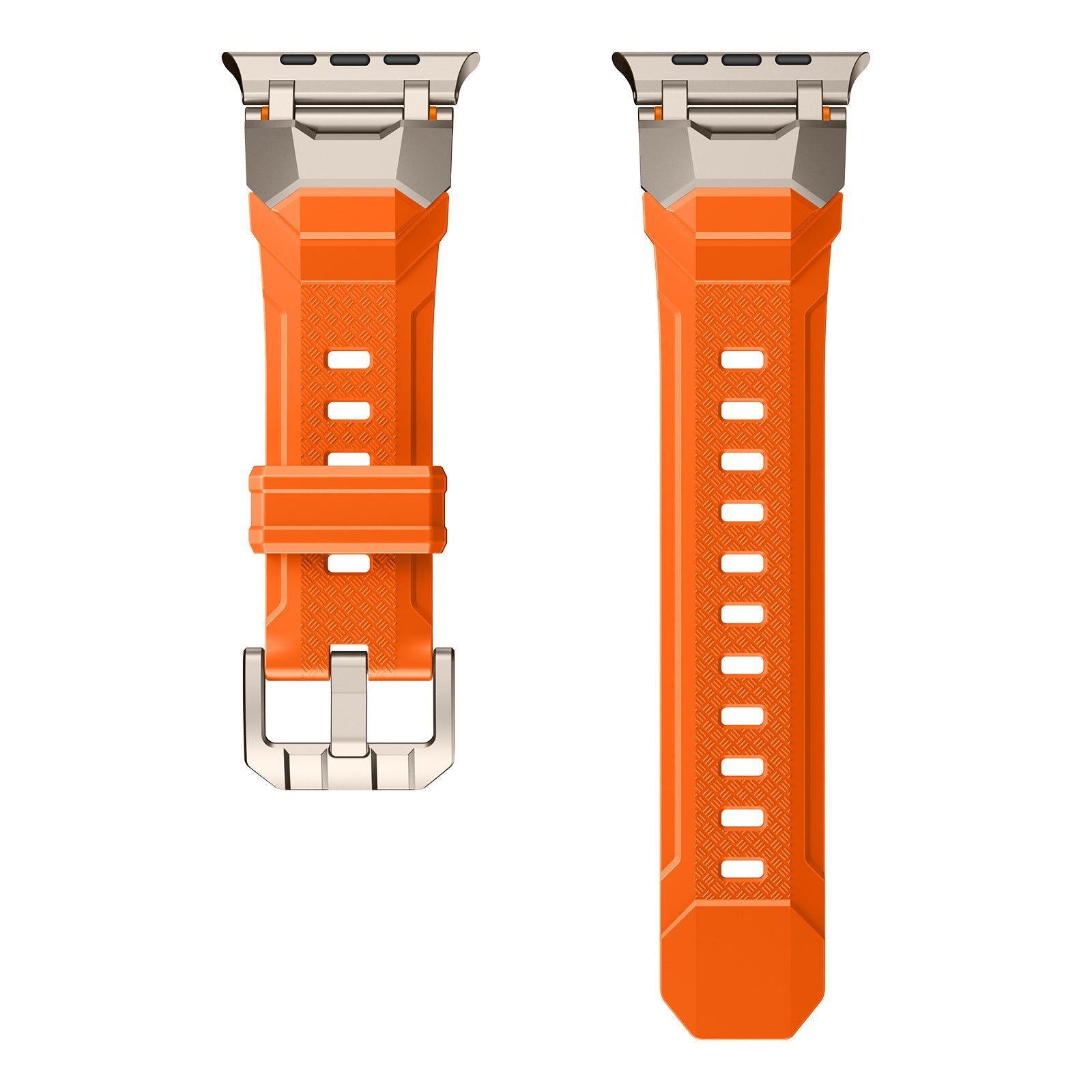 Silicone strap with stainless steel head and Ultra metal end pieces strap Dewell X