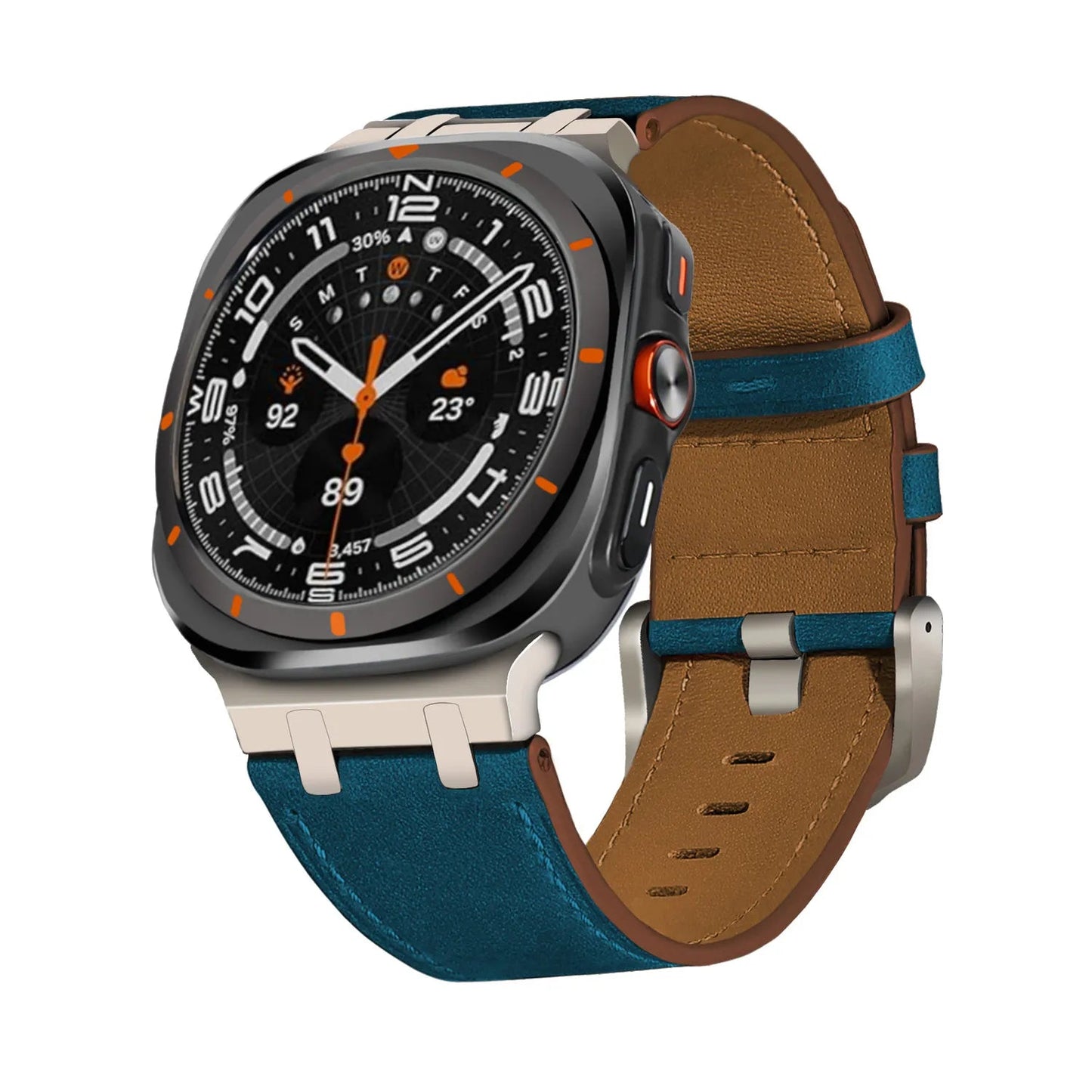 Crazy Horse Leather Watch Band for Samsung Galaxy 7 Ultra - Genuine Luxury Strap Bracelet Dewell X