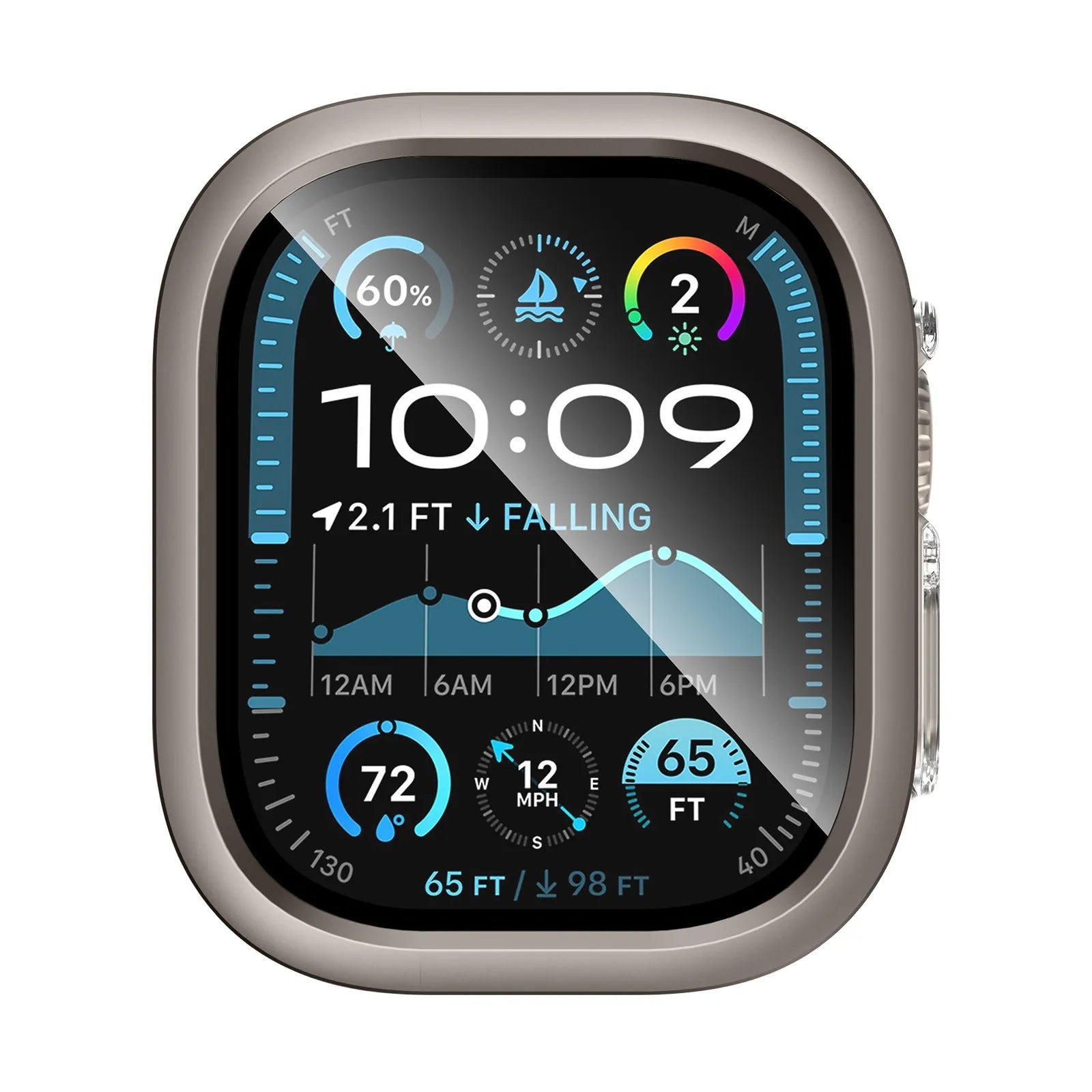 Transparent Clear TPU Bumper Cover Smart Watch Case for Apple Watch Dewell X