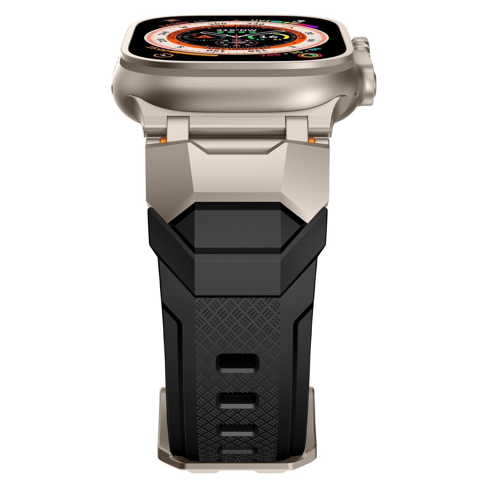 Silicone strap with stainless steel head and Ultra metal end pieces strap Dewell X