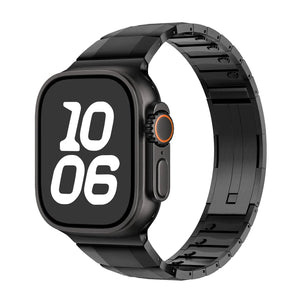 Quick-Release Stainless Steel Strap for Apple Watch Carbon Black 44 45 46 49mm Dewell X