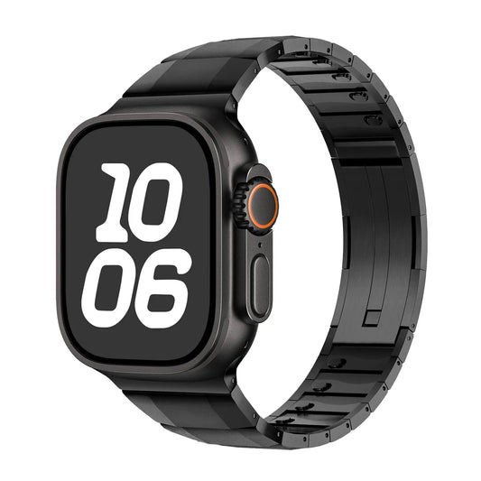 Quick-Release Stainless Steel Strap for Apple Watch 44-49mm, Classic Dewell X
