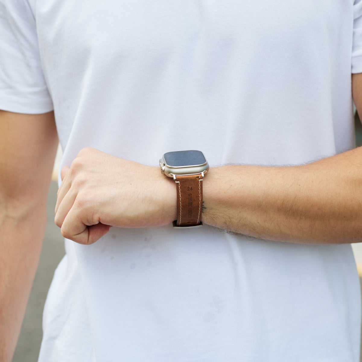 Luxury Vintage Leather Band For Apple Watch Dewell X