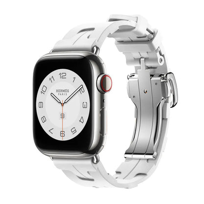 Skin-Friendly Silicone Band for Apple Watch Series 10 – Original Buckle, 42mm/46mm Dewell X