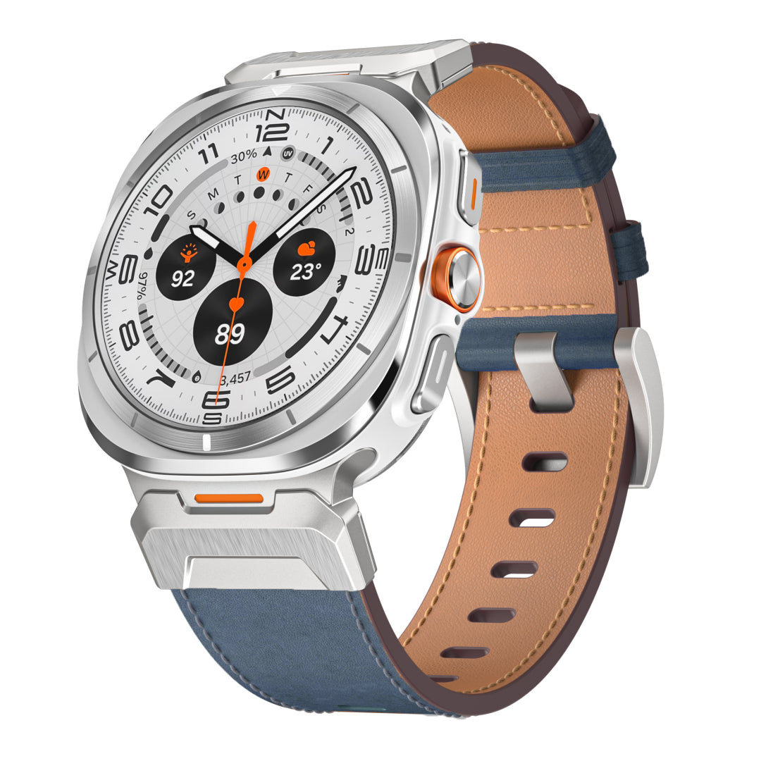 Tactical Leather Band For Samsung Galaxy Watch Ultra Dewell X