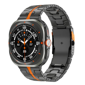 Titanium Band T03 For Galaxy Watch 7 Ultra/8 Ultra Black Galaxy 7Ultra 8Ultra Dewell X