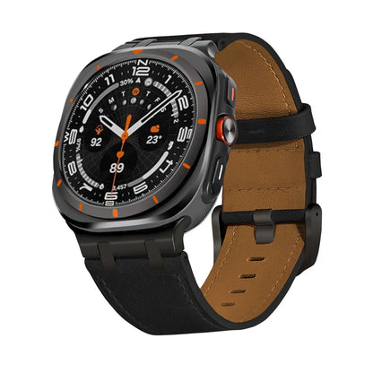 Crazy Horse Leather Watch Band for Samsung Galaxy 7 Ultra - Genuine Luxury Strap Bracelet Dewell X