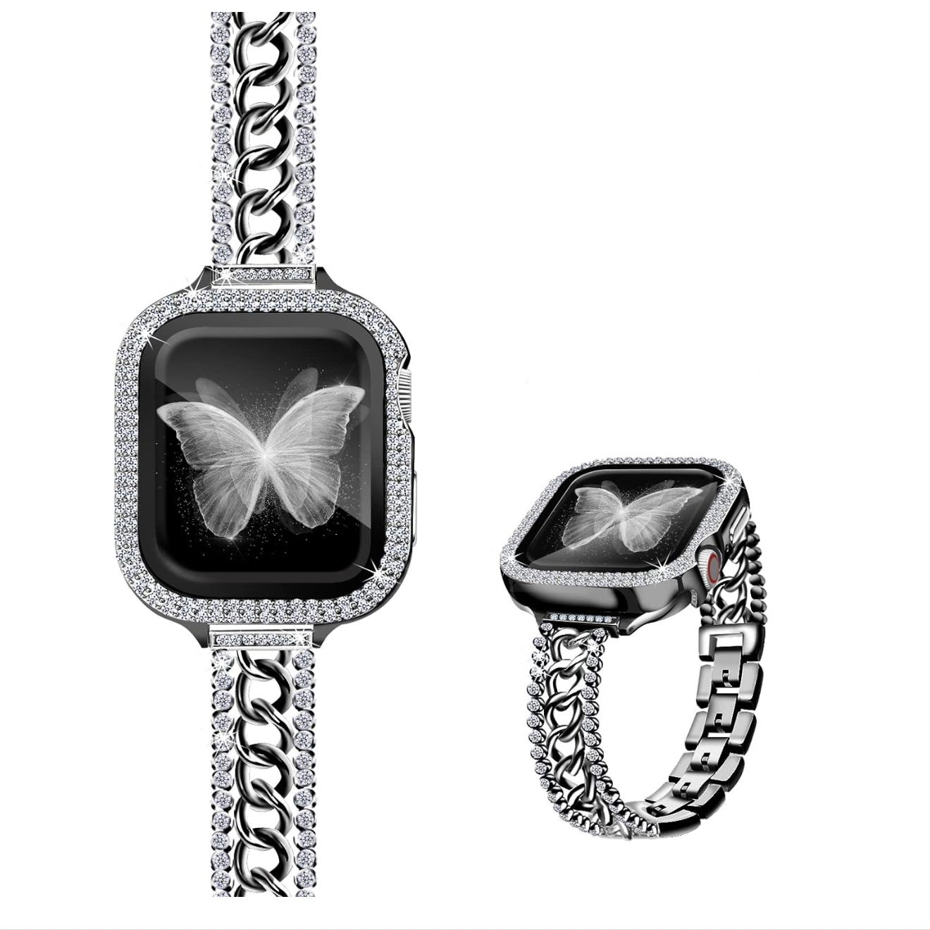 Bling Diamond Band Compatible for Apple Watch - Dewell X