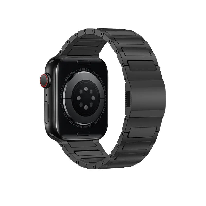 Titanium Magnetic Link Band for Apple Watch – DLC Coated, 42–49mm Compatible Dewell X