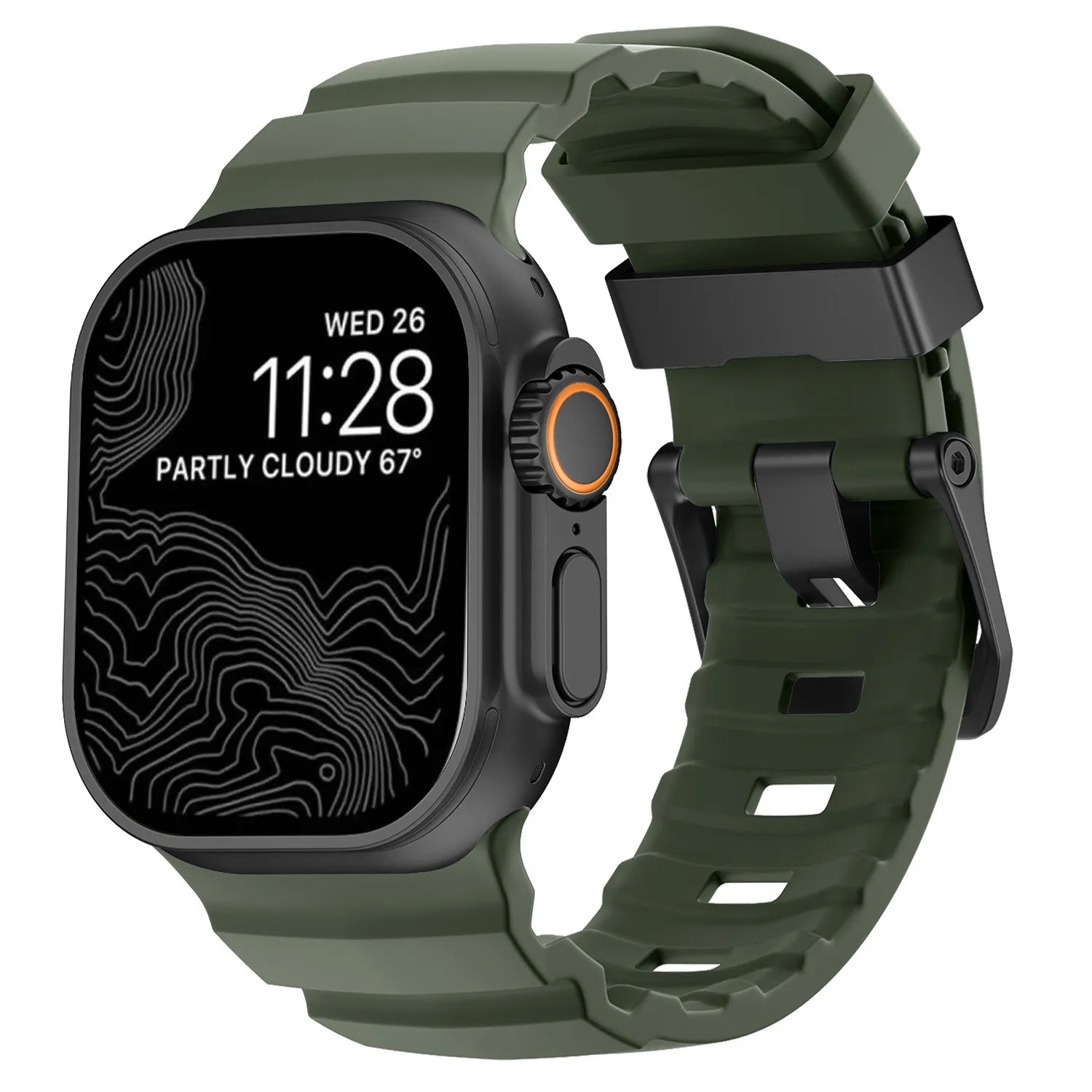 Rocky Point Outdoor Durable FKM Titanium Band Dewell X