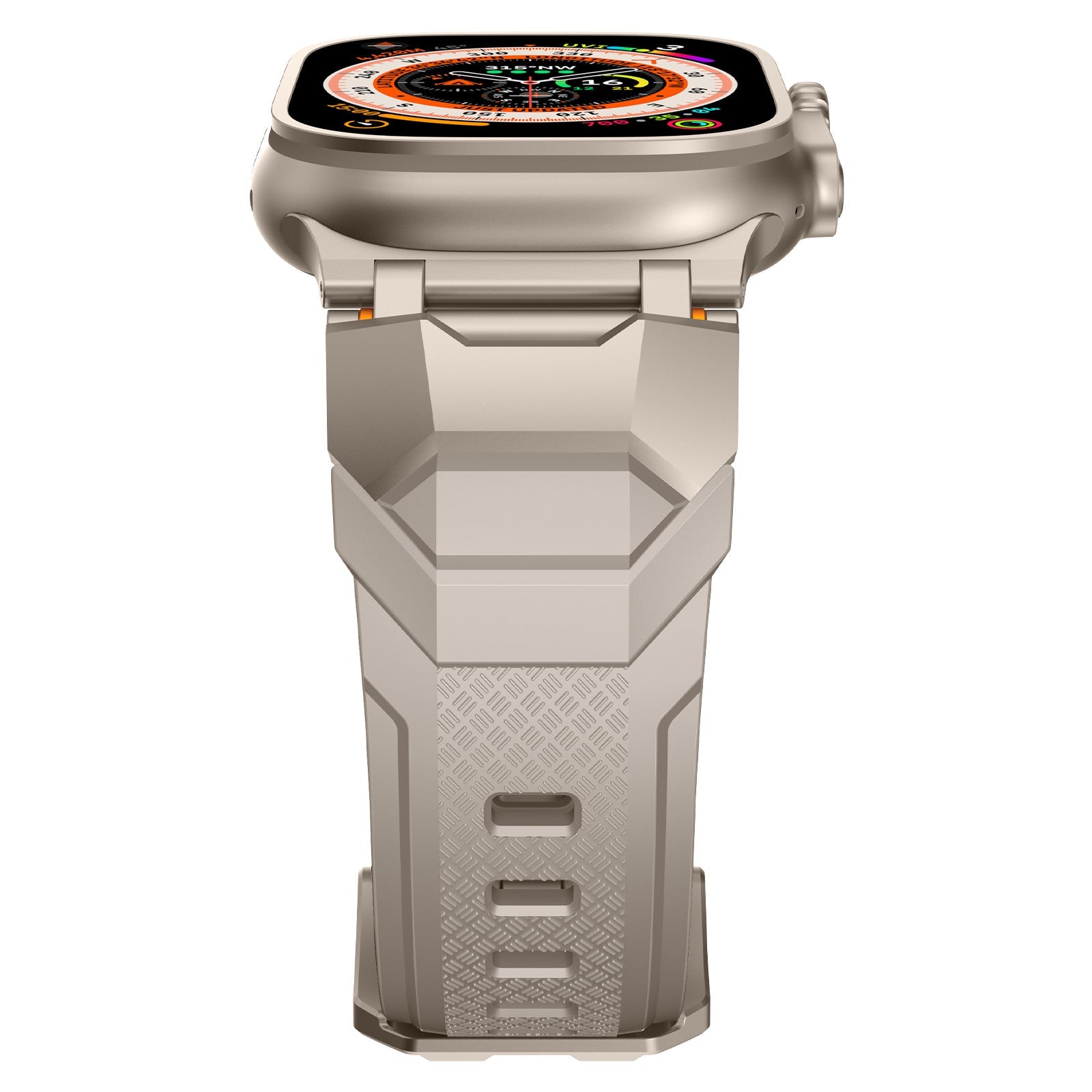 Silicone strap with stainless steel head and Ultra metal end pieces strap Dewell X