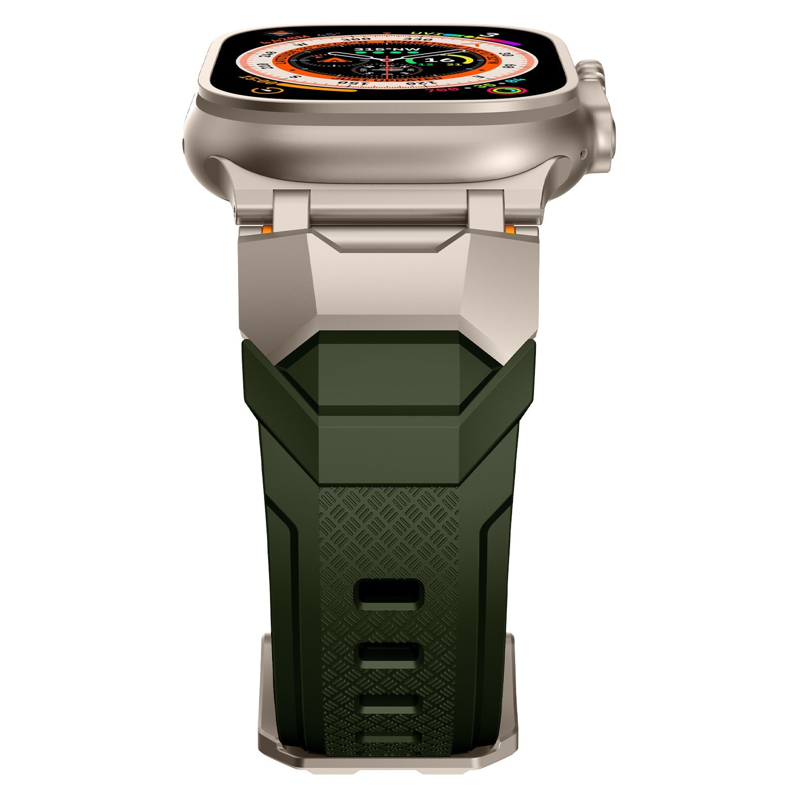 Silicone strap with stainless steel head and Ultra metal end pieces strap Dewell X