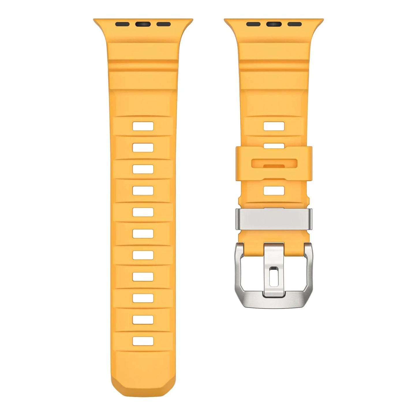 Wild path FKM fluororubber sports strap titanium metal clasp suitable for Apple Watch Ultra 2/1 S10/9/8/7/SE replacement wristband (49mm 45mm 44mm 42mm) Dewell X