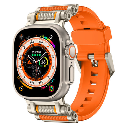 Tactical Rotating Silicone Band For Apple Watch Dewell X