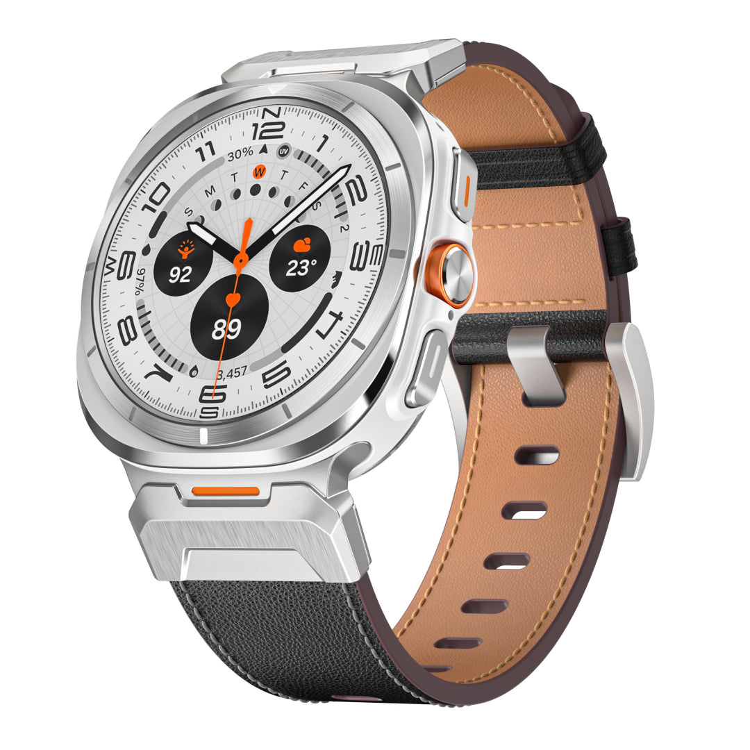 Tactical Leather Band For Samsung Galaxy Watch Ultra Dewell X
