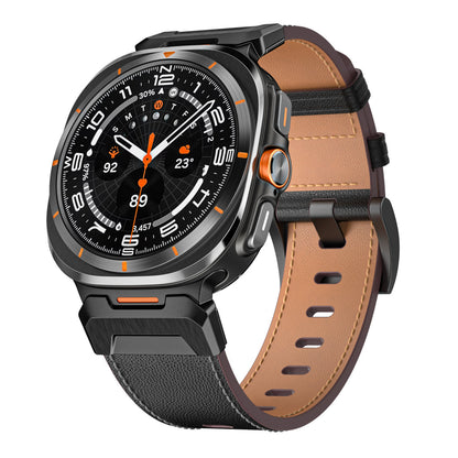 Tactical Leather Band For Samsung Galaxy Watch Ultra Dewell X