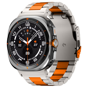 Titanium Band T02 For Galaxy Watch 7 Ultra/8 Ultra Titanium Orange Galaxy 7Ultra 8Ultra Dewell X