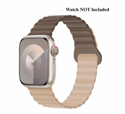 Silicone magnetic snap - ring buckle watch strap Dewell X
