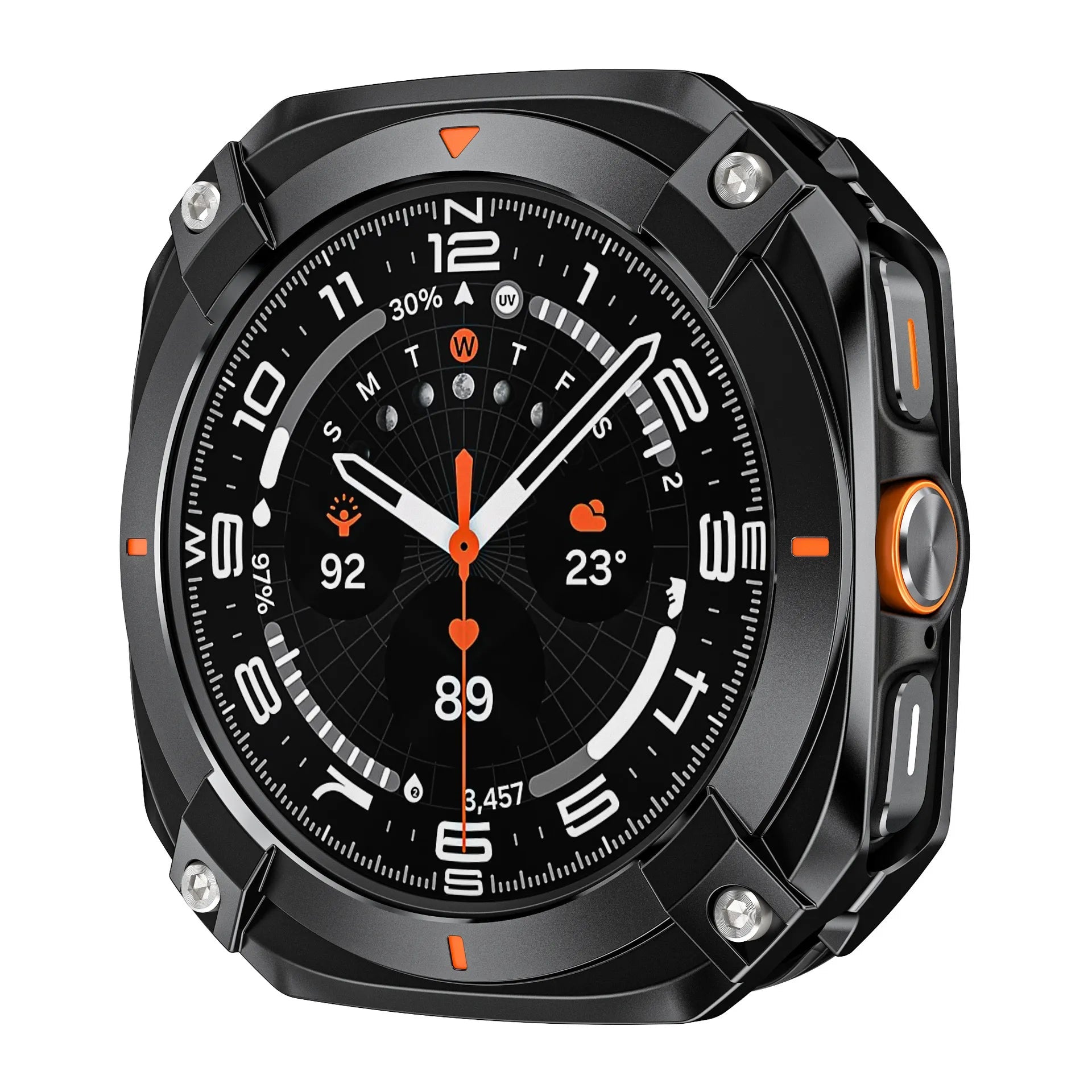 Protective case for Samsung watch Ultra/Ultra 2025 - Cyber hollow-out metal protective case Dewell X