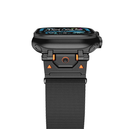 Taiyuan stainless steel metal bracelet suitable for Apple Watch 10 Ultra Milanese loop 49mm Dewell X