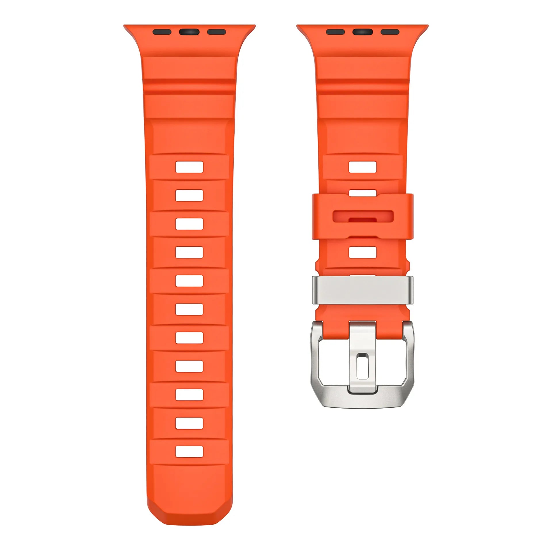 Wild path FKM fluororubber sports strap titanium metal clasp suitable for Apple Watch Ultra 2/1 S10/9/8/7/SE replacement wristband (49mm 45mm 44mm 42mm) Dewell X