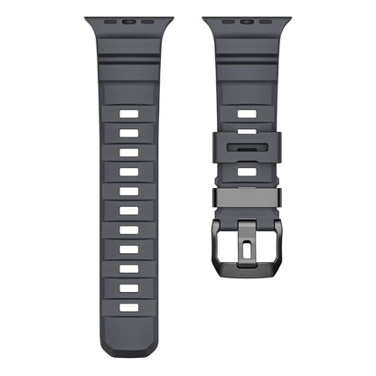 Wild path FKM fluororubber sports strap titanium metal clasp suitable for Apple Watch Ultra 2/1 S10/9/8/7/SE replacement wristband (49mm 45mm 44mm 42mm) Dewell X