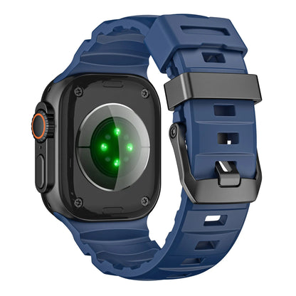 Wild path FKM fluororubber sports strap titanium metal clasp suitable for Apple Watch Ultra 2/1 S10/9/8/7/SE replacement wristband (49mm 45mm 44mm 42mm) Dewell X