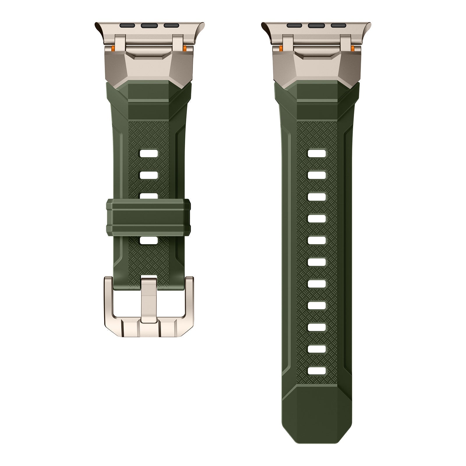 Silicone strap with stainless steel head and Ultra metal end pieces strap Dewell X